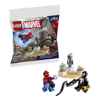  LEGO 30707 Asalto al Museo de Venom, Conjunto de Bloques de Construcción de Héroes Marvel, Regalo para el Día del Niño