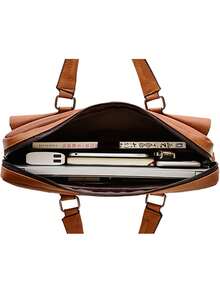 手提包、男士公文包、商务休闲单肩斜挎包、大容量背包、电脑包 - 彩色 - 查看 4