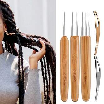 Dreadlock Crochet Hook For Hair, Loc Needle For Dreads, Dreadlocks Crochet Needle, Interlocking Tool For Locs, Braid Craft
