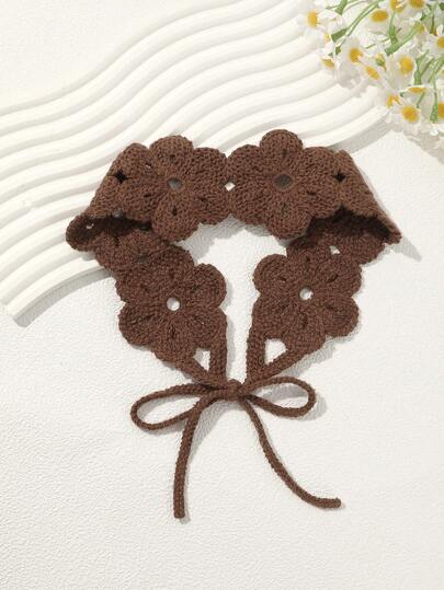 1 pieza Diadema estilo hippie, vincha de punto bohemia, pañuelo floral, adecuado para mujeres y niñas, accesorio para el cabello de invierno, bufanda de verano para damas, accesorios bohemios de vacaciones