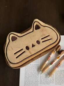 Cute Cat-Themed Pencil Case, High-Quality And Stylish, Large-Capacity Storage Bag/Pencil Case For Students. Perfect As A Student Pencil Case, Desk Storage Bag, Or Desk Decoration. An Excellent Back-To-School Gift.,Stationery - Multicolor - View 8