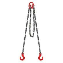 ZhdnBhnos Chain Sling, 5/16 Inch X 10Ft Lifting Chains With Hooks, G80 Engine Chain Hoist, 5 Tons/11,000lbs With 2 Leg Grab Hooks For Mining, Machinery, Ports, Building (Red) - Variant2 - View 6