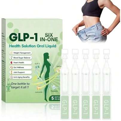 GLP-1 Six-In-One  Solution, Advanced  Care Liquids Drop,GLP-1 Drops For Women And Men,Promote Intestinal ,Firming  (1)