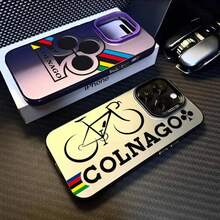Funda de de Ciclismo Estilo Cornago Avanzado Compatible con 17/16/15/14/13/12/11 Pro Max Cubierta Metálica Aurora Láser Mate Negra/Púrpura - z1 - Ver 3
