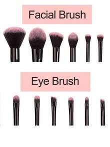 12pcs Premium Make Up Brushes Set With Travel Bag,High Quality Makeup Brush Set, Makeup Brushes Set With Case, Small Makeup Brush With Travel Bag, Soft Makeup Brush, Travel Makeup Brush Set With Bag,Ultra Soft Hair Makeup Brush Pack Contains Large Powder Blending Make Up Brush Set Blush Face Brush Concealers Contour Eyeshadow,Elegant Gift Box For On-The-Go Beauty,Christmas Gifts - Multicolor - View 6