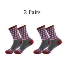2 Pairs Unisex Outdoor Cycling, Hiking, Basketball, Football Socks, Moisture-Wicking, Breathable, Non-Slip - Multicolor - View 10