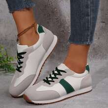 Sneakers For Women Athletic Inspired Low Top Lace Up Breathable Easy Styling - 3396綠色 - 查看 8