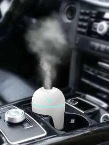 Portable Mini Humidifier, 250ML Small Humidifier, 3-In-1 Colorful Mini Humidifier + Night Light + Car Humidifier, Cool Mist Humidifier With Aroma Pads, USB Portable Humidifier For Travel - trắng - Xem 2