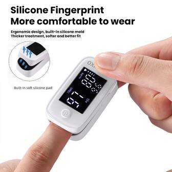 Fingertip Pulse Oximeter, Digital Display, Measures Blood Oxygen Saturation (SpO2) And Heart Rate, Suitable For Home And Sports Use
