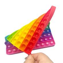 Math Games Fidget Toy With Push Bubbles For Numbers 1-100 & 1-200 Practice, A Quick Push Activity For Educational Mathematics Learning And Teaching Toys For Kids Age 3+ As Classroom Gifts.