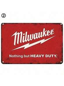 1pc, Electric Tools, Lawn Mowers Metal Tin Sign (8''x12''/20cm*30cm), Vintage Metal Plaque Gas Man Cave Iron Painting Garage Wall Decorative Room Stickers Decor