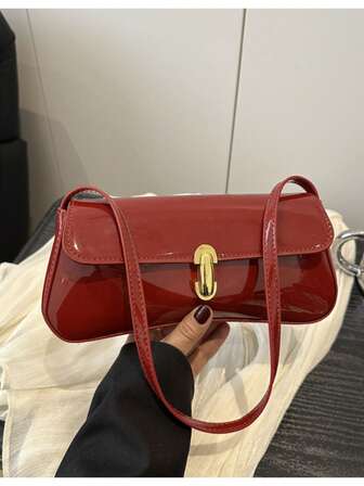 新款韩版时尚百搭复古法棍单肩包、斜挎包、腋下包，女士时尚法棍单肩包