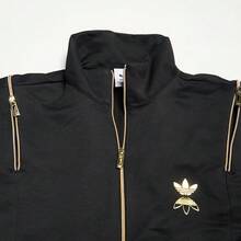 Adidas Women's Running & Fitness Long Sleeve Jumpsuit Workout Set HG6682 - Black - View 2