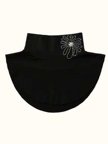 1pc Women Solid Color High Neck Detachable Turtleneck Collar, Fashion Versatile Warm Accessory, Suitable For Casual Wear In Autumn/Winter