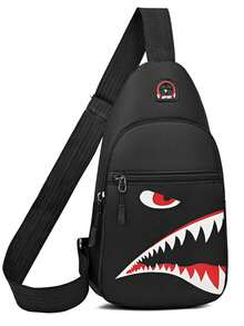 New Fashion Sports Crossbody Bag Cartoon Pattern Multi-Functional Chest Bag Shoulder Backpack - Multicolor - View 9