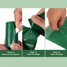 300/360 كيس لجمع فضلات الكلاب - سميك للغاية، أكياس نفايات كاملة، أكياس التقاط مع تصميم براز جميل، متين وقوي.