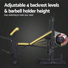 Everfit  Weight Bench 14in1 Press Multi-Station Fitness Home Gym Equipment - Black - View 5