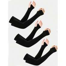 1 Pair Basic Sleeves, Cooling Arm Sleeves For Cycling, Sun Protection