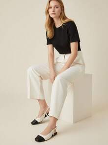 Women's Slingback Gold Comfort Sneakers - 白色 - 查看 8