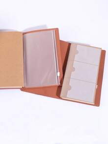 Leather Diary For Granddaughter - I Will Always Be With You, Elastic Strap Closure, Refillable Pages, Can Store ID Card, 19.5 Cm X 12 Cm, The Best Gift For Christmas, Graduation, And Birthdays, Portable Notebook