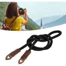 EstiloCinturóN Para El Cuello De La CáMara, CóModo Cuerda De Escalada Universal Correa Para CáMara Multifuncional Servicio Pesado Para SLR Digital(13 * 13 * 2Cm-Negro)VersióN Mejorada - 1 - Ver 5