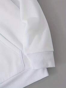 Vintage Letter Suicideboy Printed Hoodie Sweatshirt Unisex Harajuku Sweatshirt Loose And Comfortable Casual And Easy-Going Long Sleeve Tops Hoodies Long Sleeve Tops Hoodies Hoodie For Women Sweatshirts For Women Hoodies For Men 's Hoodie Sweatshirts For Men - White - View 5