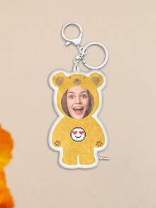 Móc khóa hình mặt người theo yêu cầu, móc khóa hình búp bê, móc khóa phát ra âm thanh, móc khóa hình gấu, móc khóa dễ thương và thú vị, thích hợp làm quà tặng cho bạn gái, bạn trai, bạn bè, bố, mẹ, người thân, trẻ em. Thích hợp cho sinh nhật, kỷ niệm, ngày Valentine, quà tặng tiệc tùng, quà tặng độc đáo cá nhân hóa, quà tặng lý tưởng cho nam/nữ, móc khóa trang trí theo yêu cầu, trang trí ba lô, mặt dây chuyền. - Gấu Nhỏ - Xem 10