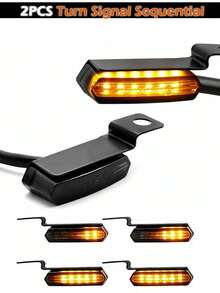 循序式 LED 方向燈、循序式把手位置燈、迷你摩托車方向燈 - 彩色 - 查看 3