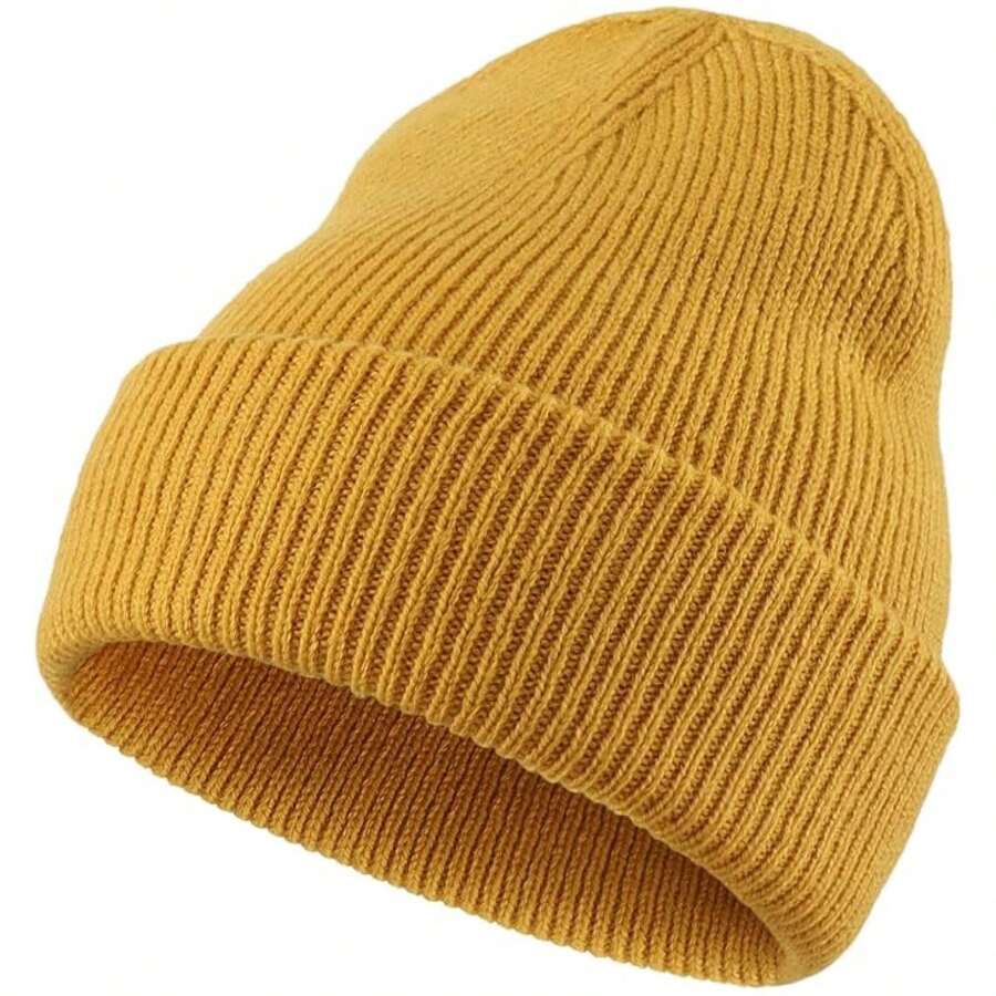 Home Prefer Mens Winter Hats Thick Knit Cuff Beanie Cap Warm Stocking Beanie Hat For Men Women Hunting Fishing Gardening - Multicolor 887 - View 1