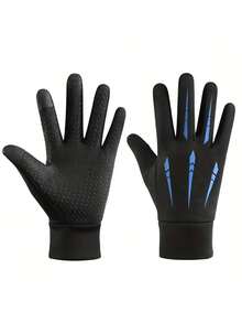 Unisex Warm Full Finger Gloves, Touchscreen Winter Gloves, Anti-Slip Cycling Gloves, Waterproof Gloves, Windproof Ski Gloves, Suitable For Cold Weather, Outdoor Running, Cycling, Driving, Hiking, Motorcycle, Bicycle, Running Accessories - Multicolor - View 13