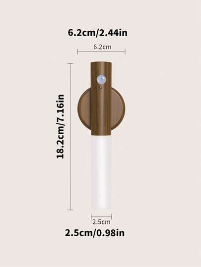 1pc Rechargeable Motion Sensor Wand Light, Magnetic, Can Be Placed On Bureau Or Stuck Wall, Temperatures, LED ative Lamp Entryway, Bedside, Desk, Wardrobe, Living Room, Bedroom, Staircase, Indoor Lighting, Home view 3