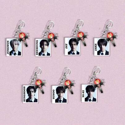 EN/HYPEN Keychain, Sunghoon, SUNOO, JAKE, NI-KI Acrylic Bag Charm, Best Friend Matching Keychain, Fan Gift, Holiday Gift, Birthday Gift