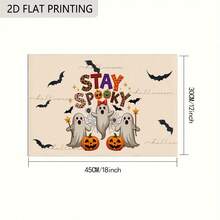 4pcs/6pcs Halloween Spooky Ghosts Pattern Table Mats, 12x18in Seasonal Vintage Washable Table Mats For Rustic Vintage Table Decoration For Indoor Outdoor Party Kitchen Dining Table, Halloween Decorations, Festive Table Setting, Spooky Theme, Durable Tableware, Washable Fabric, Holiday Tableware, Home Decorators, Seasonal Decor, Vintage Design, Hand Wash Only, Decorative Mats, Halloween Single Placemat, Single Placemat With Letters, Washable Table Mat, Breakfast Napkin, Washable Table - 萬聖節 - 查看 7