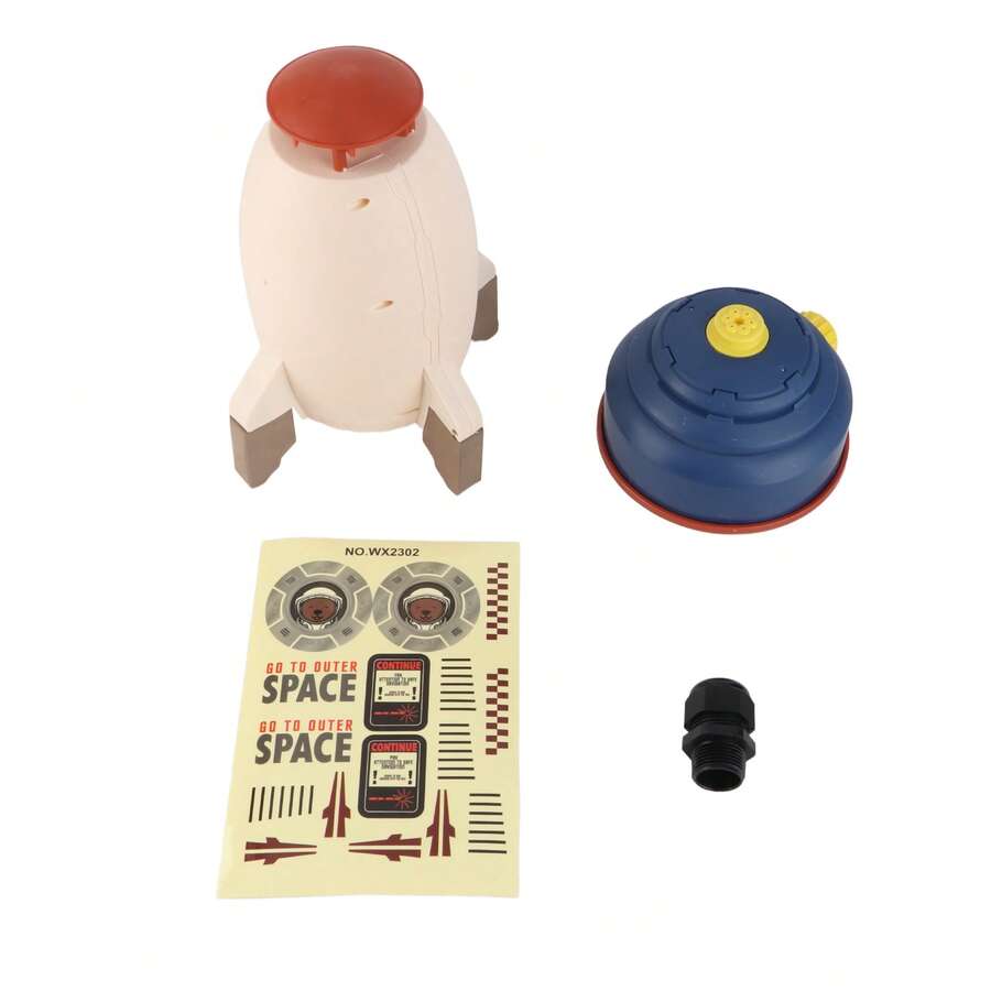 Juguetes lanzadores de cohetes para exteriores, juguete de riego con elevación de presión de agua, interacción divertida en césped y jardín, juguetes para rociar agua - Blanco - Ver 1