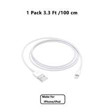 1-2pcs 3.3ft/100cm Or 6.6ft/200cm USB To Lightning Fast Charging Data Cable, Compatible With IPhone 14/13/12/11/Pro/Pro Max/Mini/Xs Max/XR/X, IPad