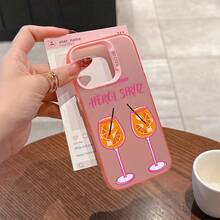 Orange Juice S-Spritzs Aperols Phone Case Compatible With IPhone 17, 16e, 16, 15, 14, 13, 12, 11, Mini, Pro Max Air X XR XSMAX 8, 7 Plus - Shockproof Matte Back Cover, Mobile Accessories, Fun Print, UV Printing, Smooth Texture, Casual User,  Follower - Mix - View 5