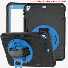 1pc Stock Case Compatible With IPad 10th/ 9th/ 8th/ 7th/ 6th/ 5th/4th Generation 10.9/11''/ 9.7'', Compatible With IPad 11(A16 2025) Compatible With IPad (A16) 11 Inch 11th Generation 2025 Galaxy Tab A8 10.5 Inch 2022 Compatible With IPad Pro/Air6/Air7 11 2018/2020/2021/2022/2024/2025 Compatible With IPad Mini 6 8.3 Inch Compatible With IPad Mini 7 A17 Pro 8.3'' 2024Case With Pencil Holder - Black + Sky Blue - View 2