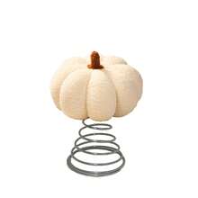 感謝祭のパンプキンツリートッパー 秋のツリーデコレーション ホームデコレーション用 - ホワイト - チェックする 6