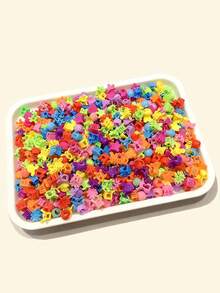 15/50pcs Vibrant Candy Color Flower Hair Clips, Cute & Hiphop Small Design Hair Accessories For Girls, Suitable For Festivals, Parties, Casual Occasions - Multicolor - View 4