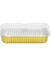 厚壁鋁箔盒、烘焙鋁箔容器、氣炸鍋鋁箔片、鋁箔碗、布丁杯與烤盤，適用於起司蛋糕與派對。購買時請注意尺寸，謝謝。 - 彩色 - 查看 14