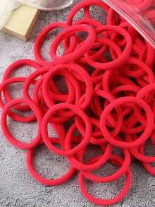 高弹力布发圈，无缝设计，不伤发，糖果色/暗黑色多种颜色可选，袋装，通用发饰，包包发带批发，高弹力发带毛巾环简约款。