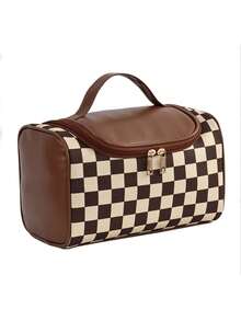 حقيبة تخزين سعة كبيرة عالية الجودة، حقيبة مكياج فاخرة، حقيبة مكياج محمولة باليد، حقيبة تخزين ذات تقسيمات عصرية سعة كبيرة وقيمة عالية، حقيبة غسيل فاخرة كبيرة الحجم، حقيبة تخزين للسفر، حقيبة مكياج مناسبة للهدايا للأصدقاء - متعدد الألوان - مشاهدة 9