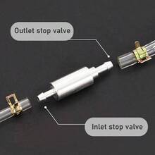 Brake Bleeder Hose, One Way Check Tube Bleeding Kit Car Motorcyle Clutch, Brake Bleeder Check Hydraulic System Bleeding With 2 Screw Caps And 2 Spring Clamps 3 Set - initial - View 6