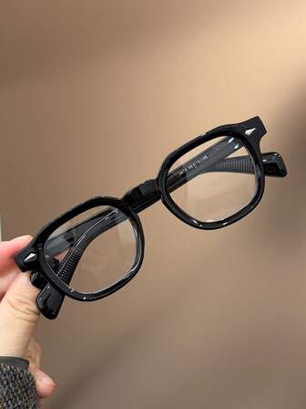 1pc Retro Mading Fashion Clear Lens Glasses, Suitable For Teenagers, Daily Life, Reading, TV Watching, Gaming And Smartphone Use, Transparent Lens Fashion Eyewear For Daily Outfit Decoration