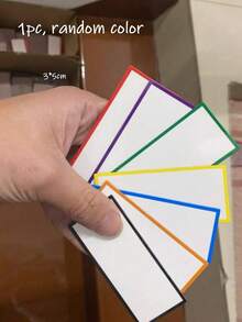 5pcs/Set Rectangular Magnetic Refrigerator Message Board,Reusable Magnetic Notes,Multifunctional Fridge Whiteboard,Tear-Off & Writeable, Business Memo Notepad,Strong Magnetic Backing, Smooth Dry Erase Surface,Reusable Shopping List And To-Do List Manager,Back To School Edition - Erasable Labels, Suitable For Whiteboards, Refrigerators, Storage Cabinets - Multicolor - View 17