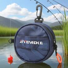 One Camouflage Fishing Belt Bag With Adjustable Shoulder Strap - A Portable Line Organizer For Outdoor Fishing And Hiking, Made Of Durable Polyester, Suitable For Storing And Transporting Small Accessories. A Tackle Organizer Bag, Perfect For Fishing, Camping, Hiking, Travel, And Outdoor Adventures