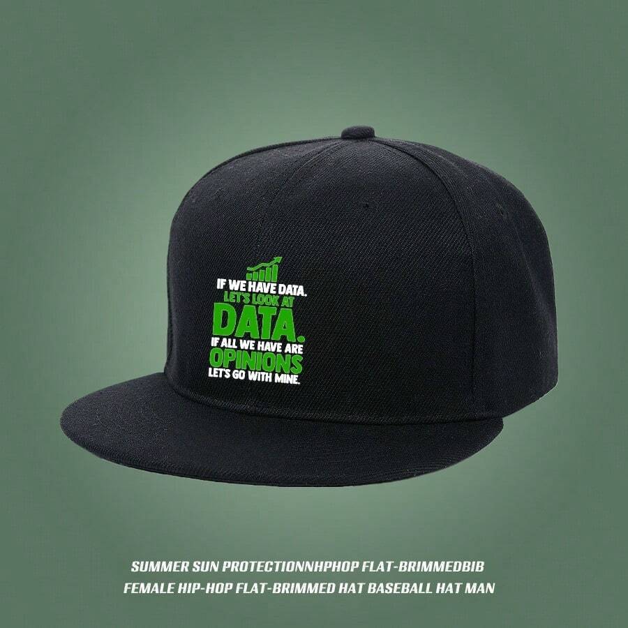 A black cup knit with a design overflowing with a data feel, a modern fashion item breathable graphic print snapback unisex duckville cap small head around snapback cap haphop baseball cap baseball cap ball cap sports fashionable low cap visual large head around Baseball cap snapback cap retro low cap flat bill cap duck cap - ãã©ã㯠- ãã§ãã¯ãã 1