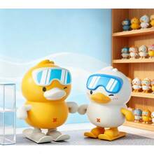 1 pièce Nouveau jouet canard sauteur à remonter 2025 amusant, jouet marcheur rigolo, à manivelle, cadeau de détente, parfait pour l'anniversaire, Noël, cadeau idéal - Multicolore - Voir 2