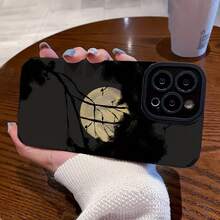 Con un diseño de luna de noche oscura, esta funda de teléfono personalizada, elegante y moderna, está diseñada con protección contra golpes y caídas, suciedad y durabilidad, adecuada para  17/17 Pro/17 Pro Max/17 Air/ 16/16 Pro/16 Pro Max/16 Plus/ 15/15 Pro Max/15 Pro/15 Plus/ 14/14 Pro/14 Plus/14 Pro Max/ 13/13 Pro/13 Pro Max/12/12 Pro/12 Pro Max/11/11 Pro/11 Pro Max/XR/X/XS/XS Max. Es el regalo de cumpleaños perfecto para novias, novios, esposos, esposas, amigos o para uno mismo, innovador y a la moda, adecuado tanto para hombres como para mujeres. - Negro 1202 - Ver 4