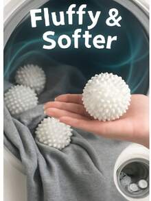6 bolas esponjosas para la colada - Eliminador de pelo de mascotas, absorción y eliminación de pelo de la ropa, bolas de limpieza para lavadora - Mejora tu experiencia de lavado Accesorios para lavadora: Bolas de lavado reutilizables, bolas de lavado para lavadora, bolas para lavadora-secadora, bolas suavizantes de tela para lavadora-secadora